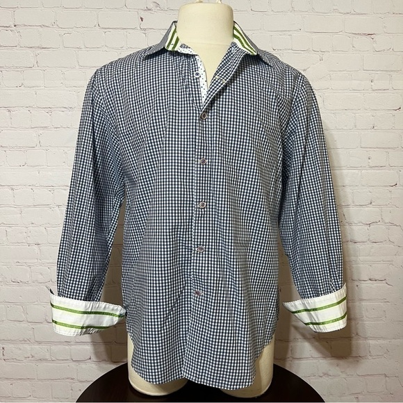 Robert Graham Other - ROBERT GRAHAM LONG SLEEVE BUTTON DOWN SHIRT XL flip cuff detail GUC